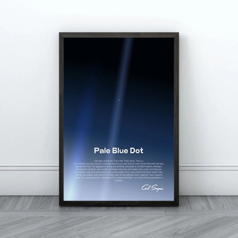 Pale Blue Dot พิมพ์โปสเตอร์ Vo - Star Map Poster บทวิจารณ์และราคา