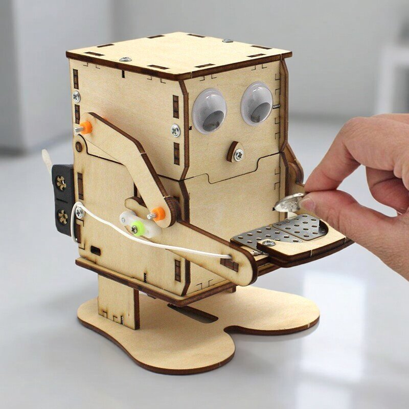 ชุดประกอบหุ่นยนต์กินเหรียญ DIY - Science Project Kit บทวิจารณ์และราคา